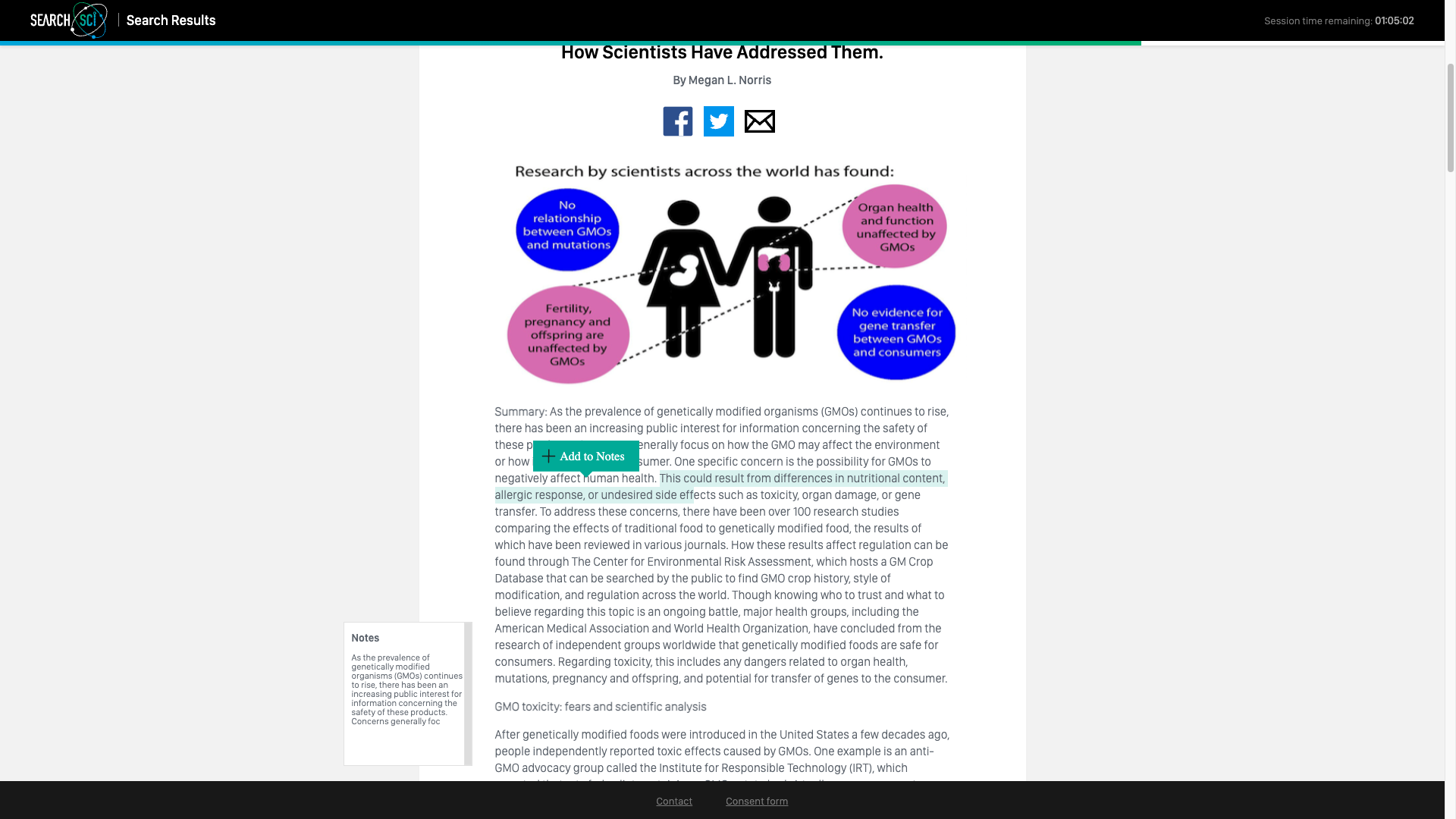 Content task: article